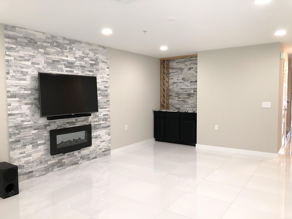 Bar area with wine rack
