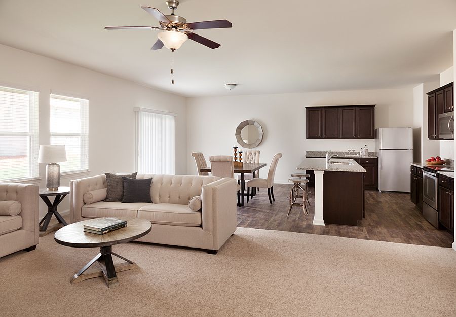 Ophelia Living, Dining, and Kitchen