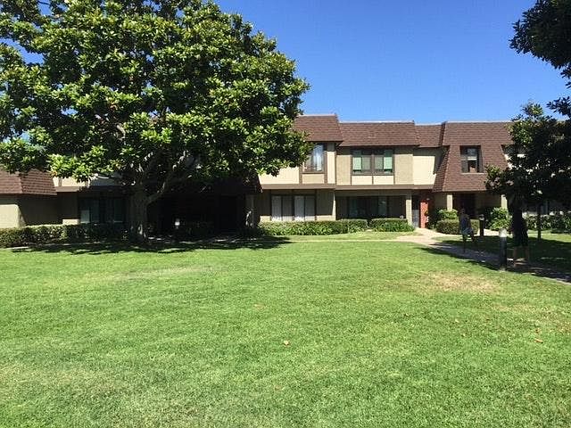 Front of townhome from greenbelt