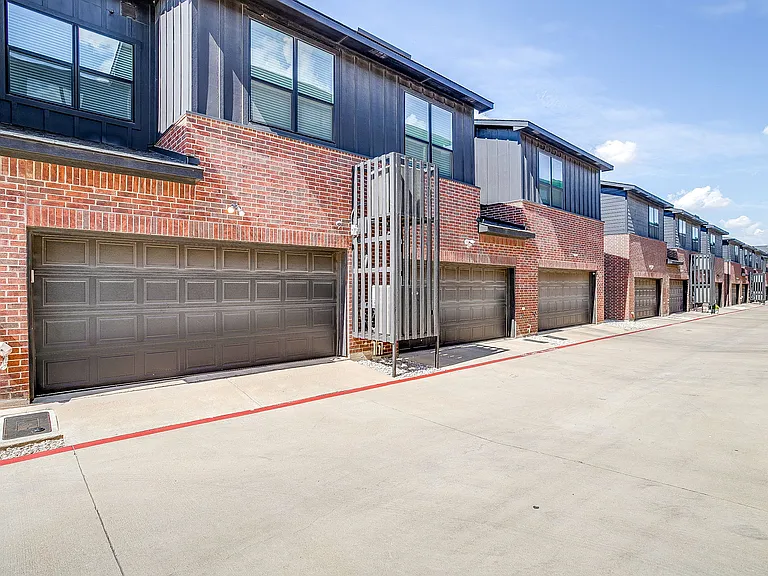 Gated garage view