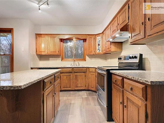 Your new kitchen with granite and subway tile backsplash!
