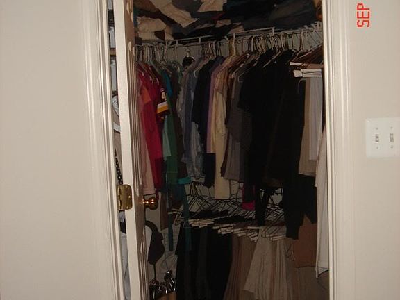 Upper level master closet