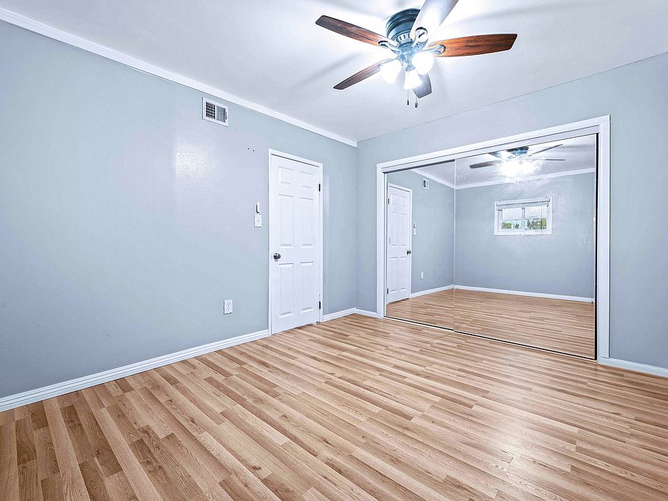Second bedroom has big wardrobe closet