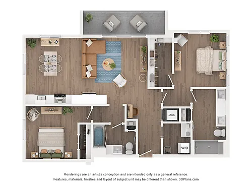 Floor plan B3B
