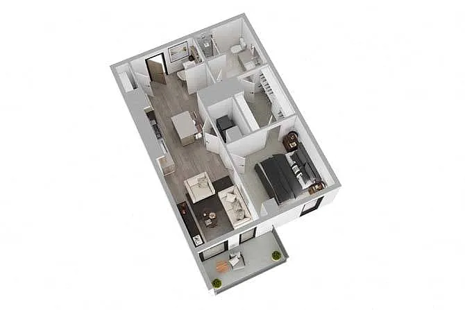 Floor plan 1B02