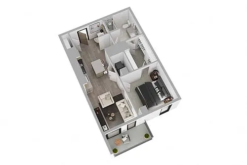 Floor plan 1B02