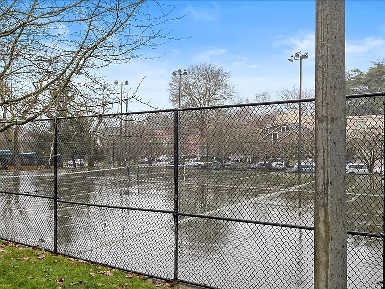 tennis courts right across the street