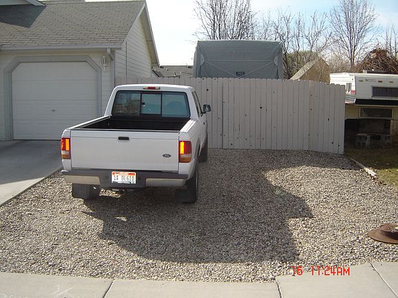 Front of RV parking area
