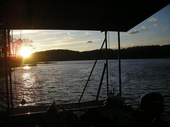 sunset from the dock