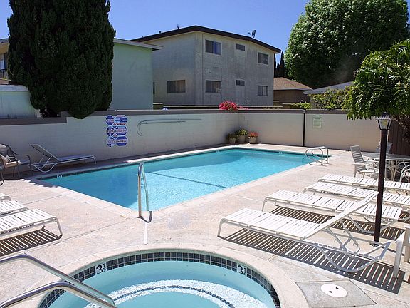 Sparkling pool and spa