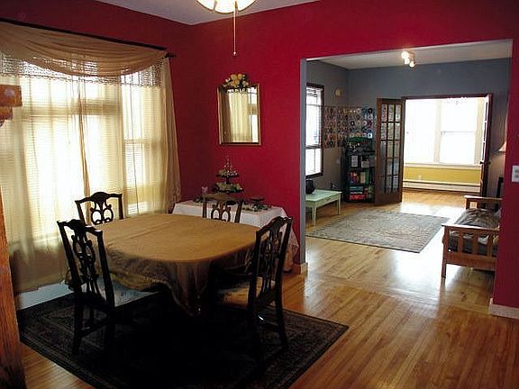 Facing south; dining room, living room & sun room