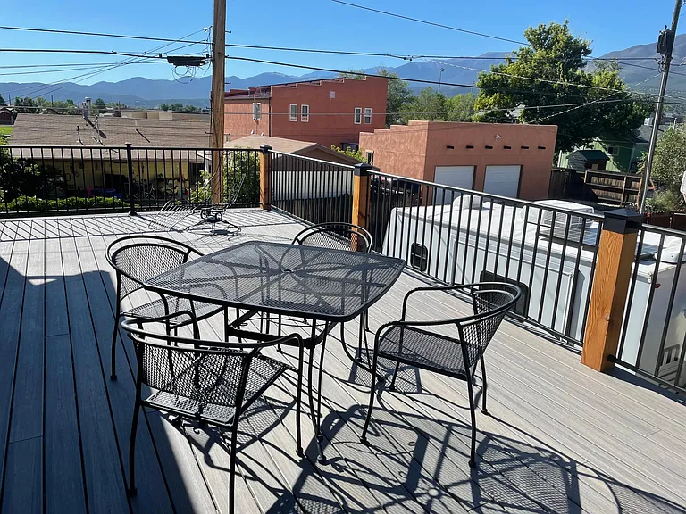 The largest private deck in Salida