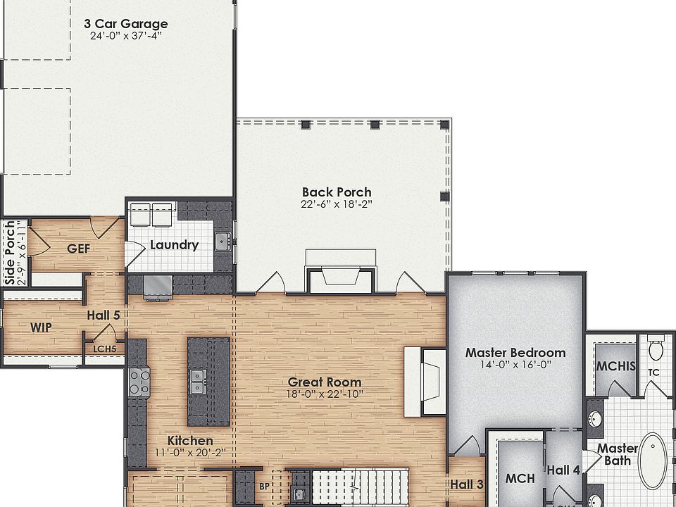 Castle Combe Structure Only on Customer's Land Plan, Hamilton Sales