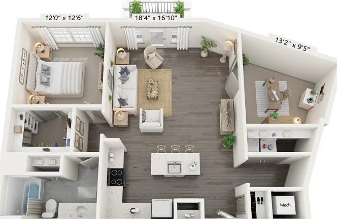 A6 floor plan Town Center at Berry Farms