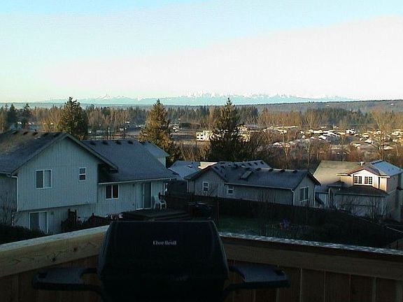 View of beautiful Olympics from back deck