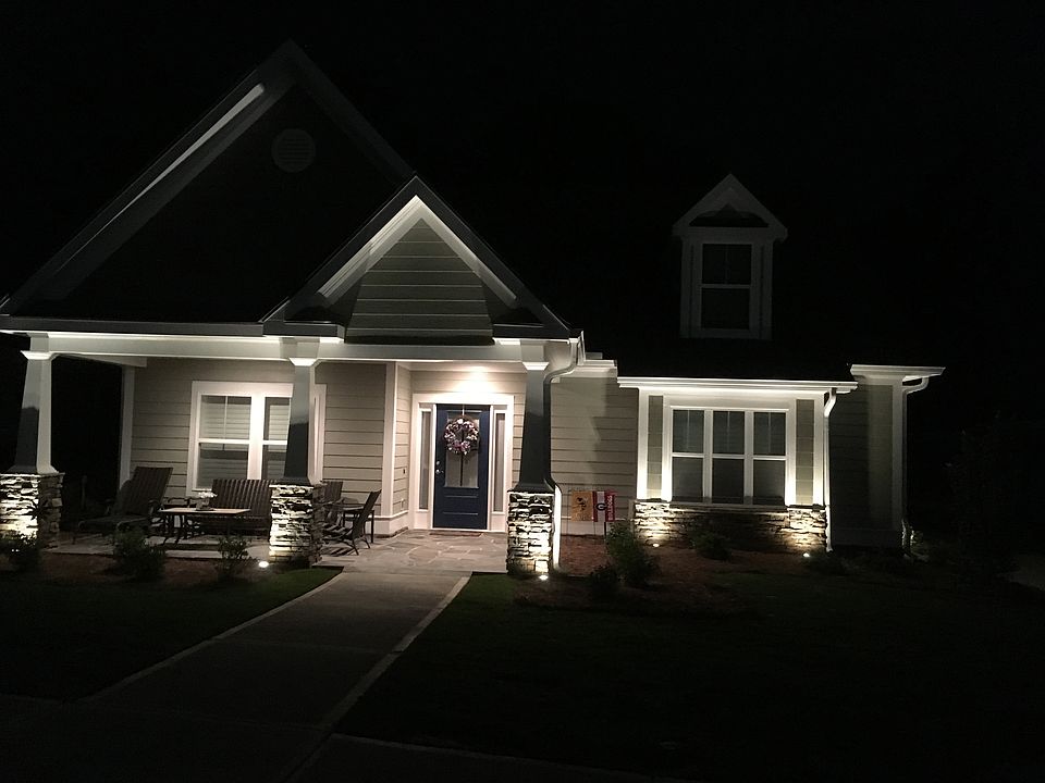 Lighted Landscaping and Home