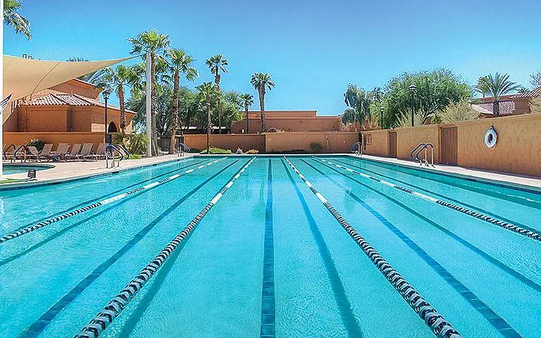 Outdoor lap pool