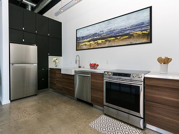 Modern kitchen with SS appliances