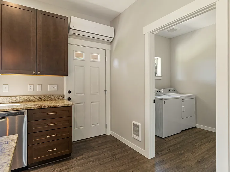 Backdoor and Laundry room