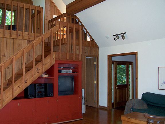 Living room with built-ins
