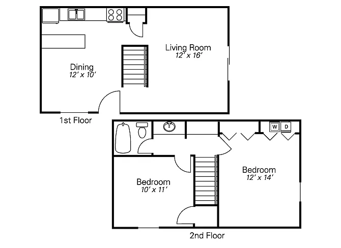 Floor plan 2 Bedroom