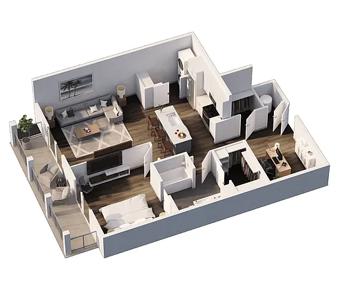 Floor plan A2c Plus Flex Space