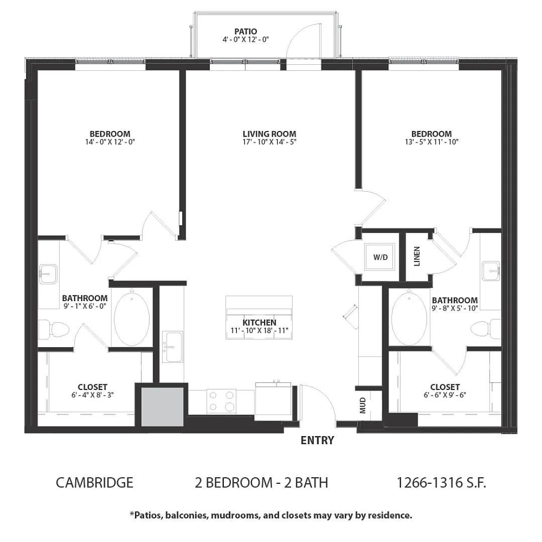 Floor plan Cambridge