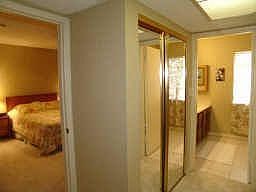 Another View of Master Bedroom #1: Shows Master Bath and His and Her Closets..Double Sinks in Master