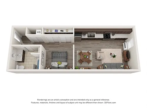 Floor plan Urban 1x1 L