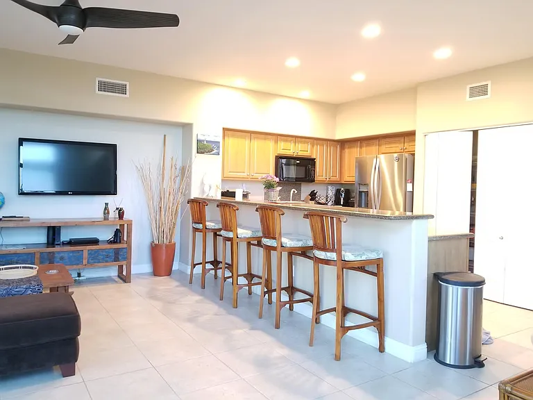 Bring the family and friends and enjoy a well stocked kitchen with open area and views ofnthe ocean