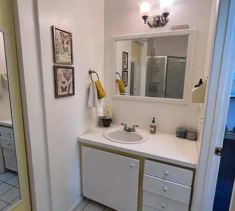 well-lit bathroom