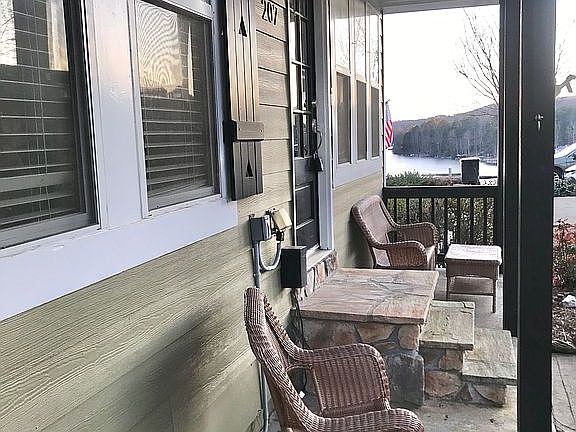 Front porch lake view
