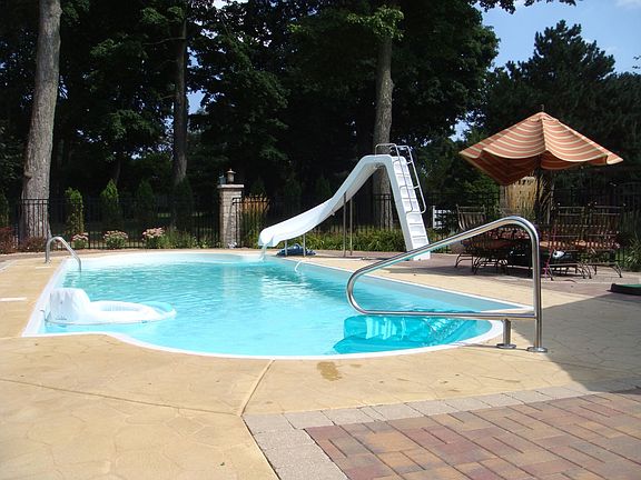 High tech music system throughout back yard