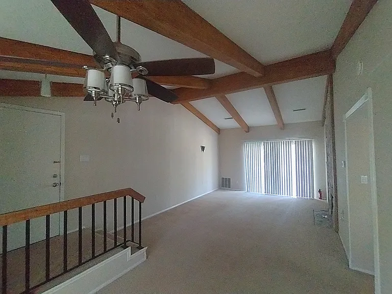 Living room view from dining area