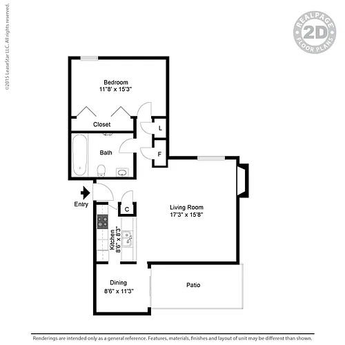 Floor plan SH LARGE 1 BD FP