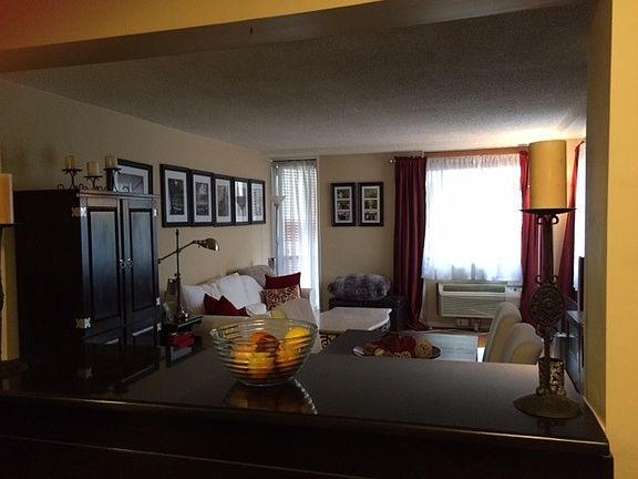 View from kitchen to living room