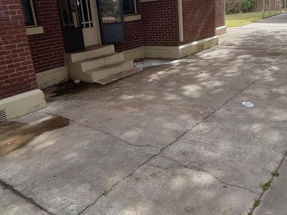 The side entrance to the property.