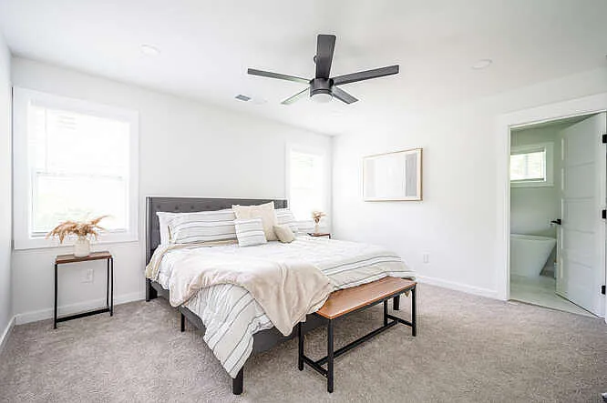 Master bedroom King size bed