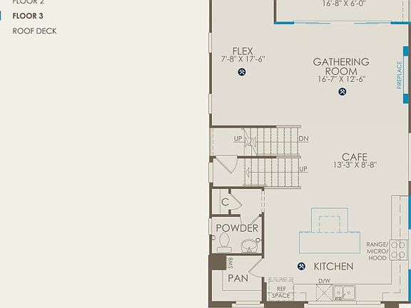 Carson Floor Plan, Quick Move-in Home, Floor 3