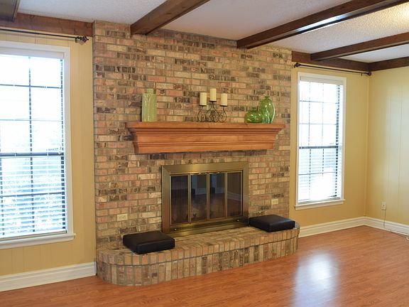 Fireplace and custom mantle