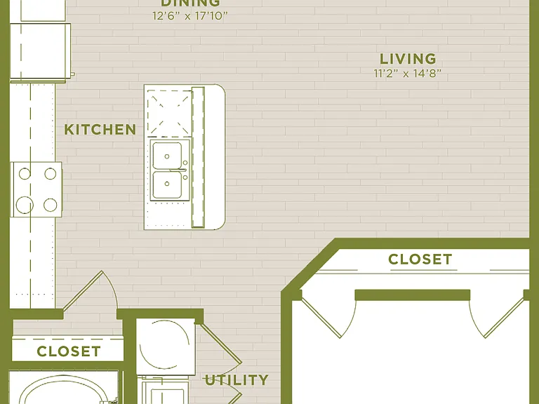 A10e floor plan West Koenig Flats