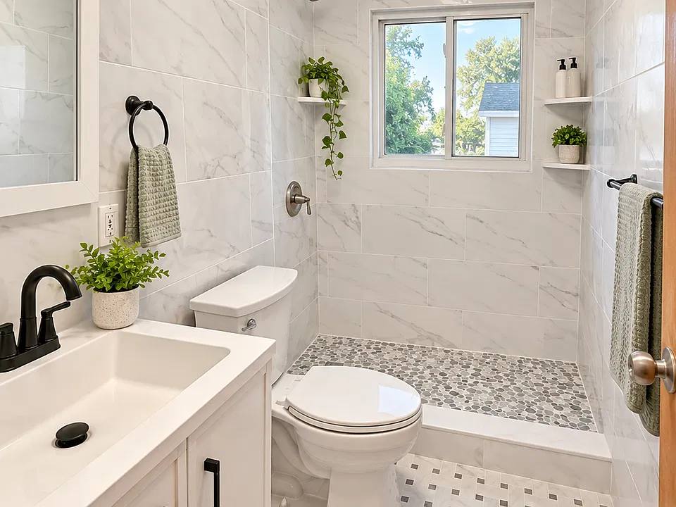 Updated full bathroom
