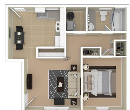 Floor plan 1 Bedroom