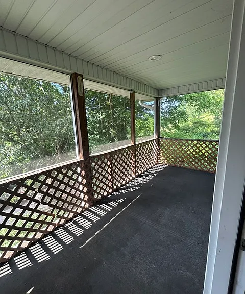 screened porch on main level