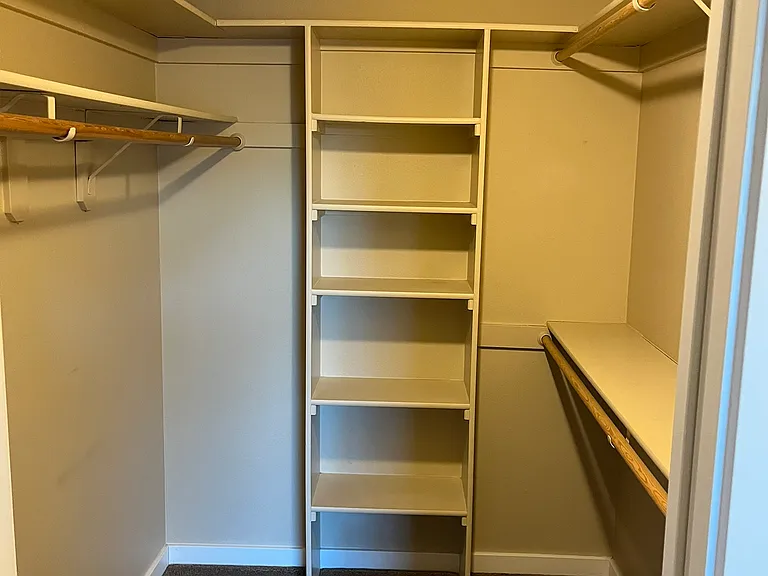 Master bedroom walk in closet.