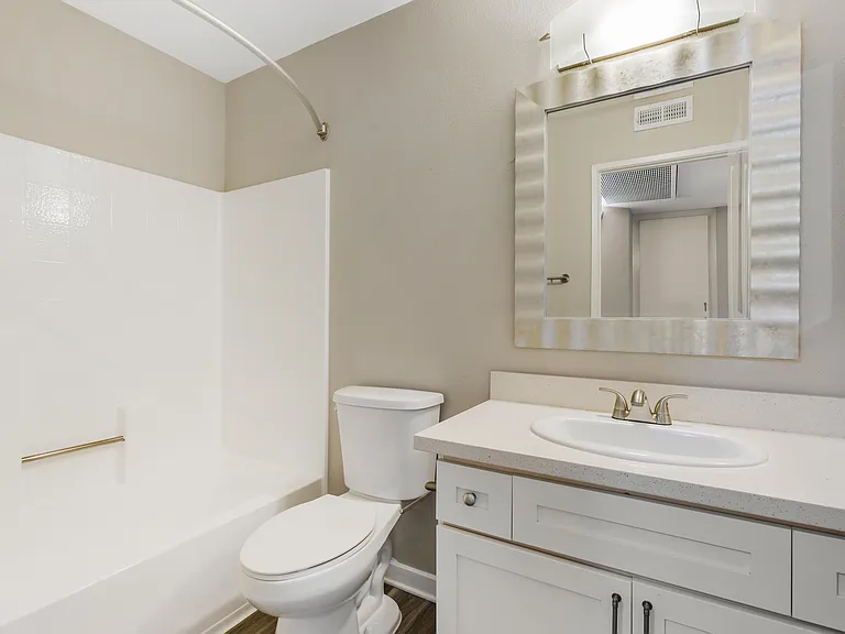 Bathrooms are newly updated with modern finishes and ambient lighting, creating a relaxing, spa-like atmosphere perfect for winding down.