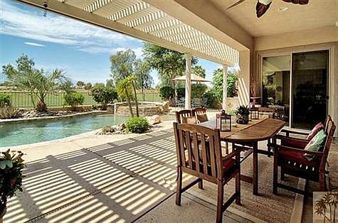 Beautiful extended Patio with Aluma Wood Awning