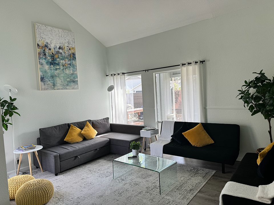 Family Room with Cathedral Ceiling
