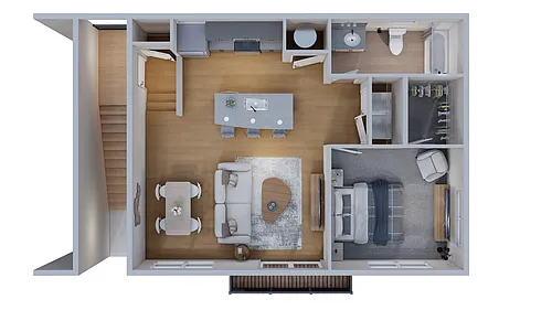 Floor plan The Carriage House