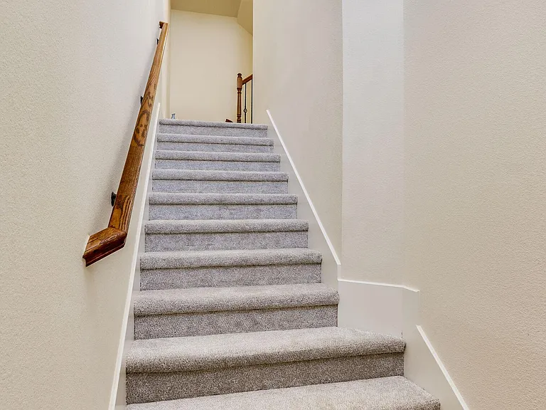 Walk up the stairs to get to main living room.
